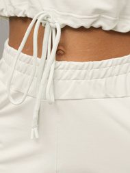 Жіночий спортивний костюм з двох частин Кремова OZONEE O/12108Z