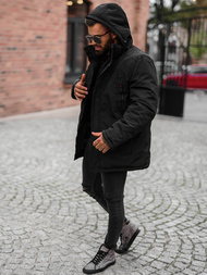 Kurtka zimowa męska czarna OZONEE JS/5M3223/392