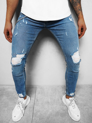 Spodnie jeansowe męskie niebieskie OZONEE O/WE1014