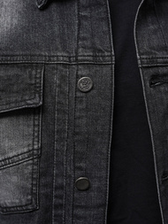 Чоловіча джинсова куртка Чорна OZONEE NB/MJ521N