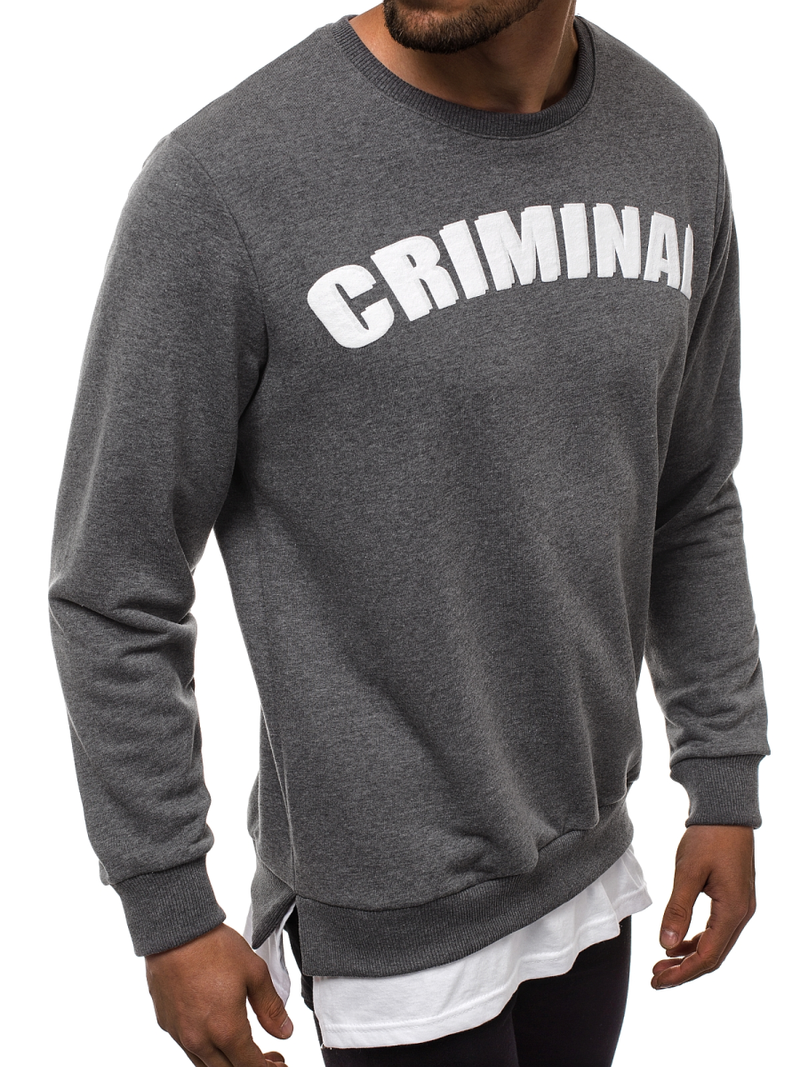 Bluza męska grafitowa OZONEE O/11113