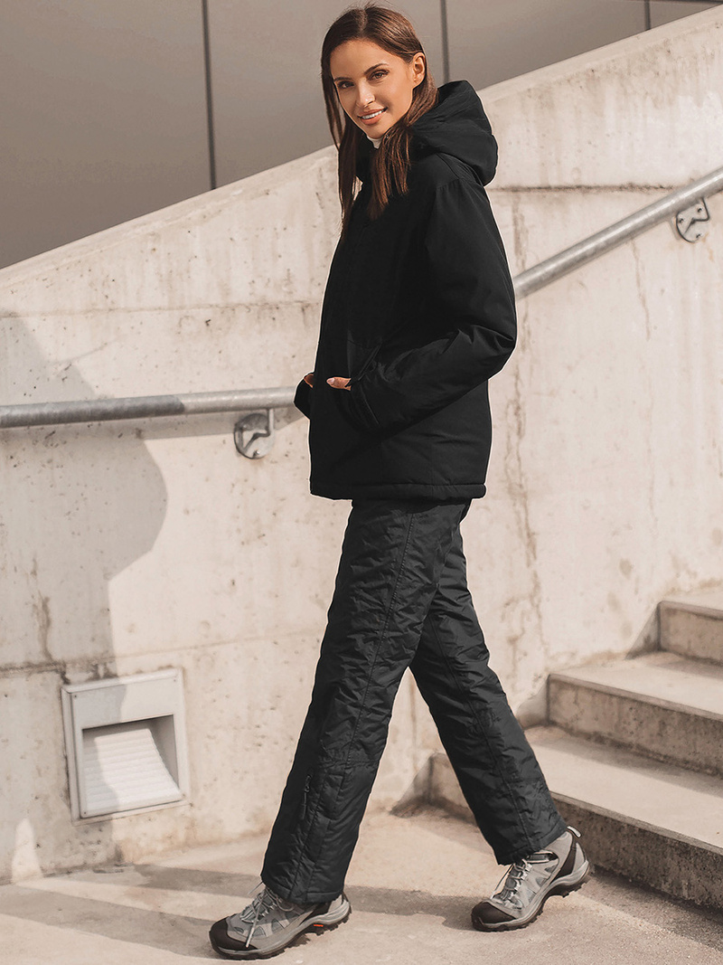 Kurtka damska zimowa czarna OZONEE JS/HH012/1