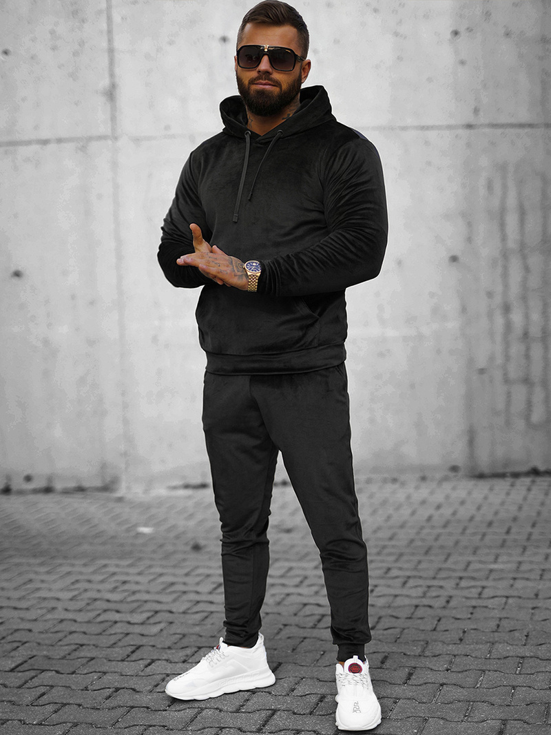 Спортивний костюм чоловічій Чорний OZONEE O/12139