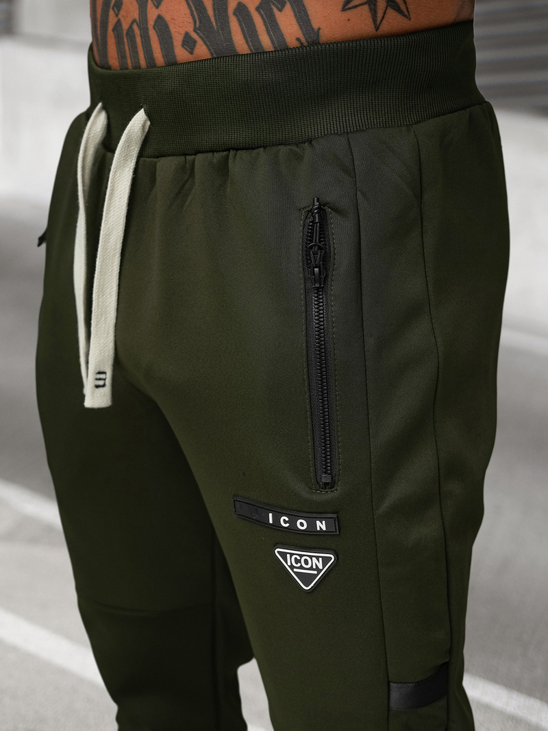 Komplet dresowy męski khaki OZONEE O/LN11760