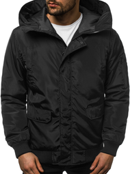 Kurtka zimowa męska czarna OZONEE JS/2019005