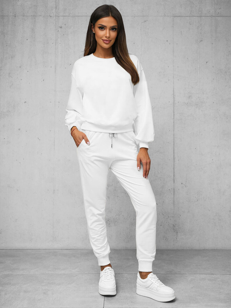 Жіночий спортивний костюм з двох частин Бiлий OZONEE O/12113Z