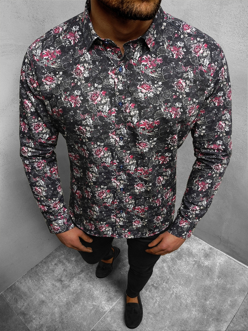 Koszula męska kolorowa OZONEE O/2322