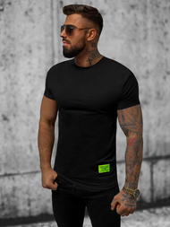 T-shirt męski slim fit czarny OZONEE NB/MT3057