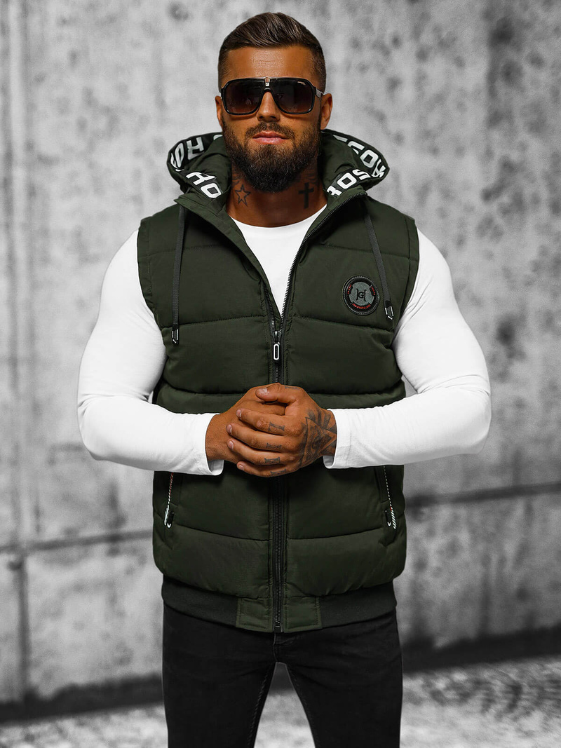 Безрукавка чоловіча Зелена OZONEE JS/84M3028/136