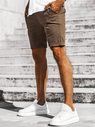 Шорти джинові чоловічі Коричневi OZONEE DJ/1007