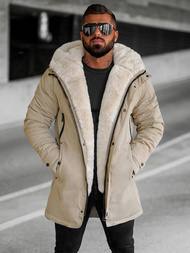 Kurtka zimowa męska beżowa OZONEE JS/22M319/62Z