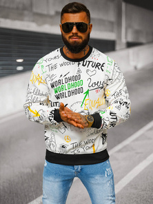 Bluza męska biała OZONEE JS/8B1228/1