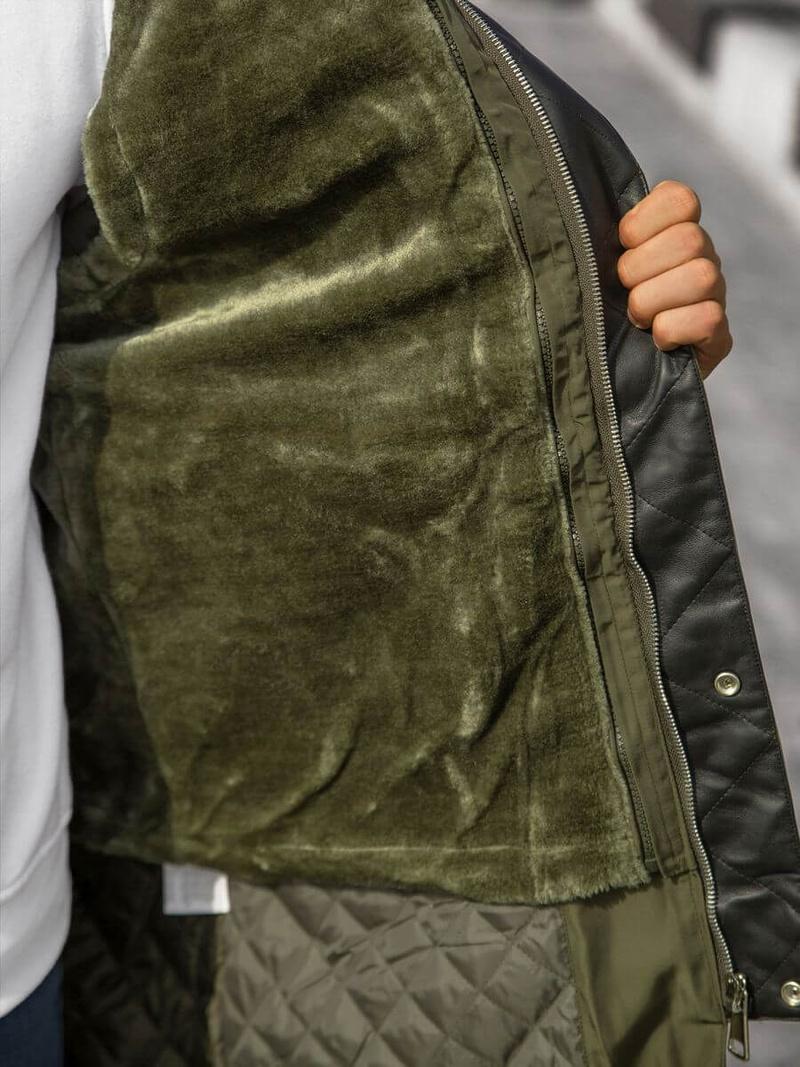 Kurtka męska zielona OZONEE O/88655Z