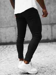 Spodnie jeansowe męskie czarne OZONEE E/5690/01