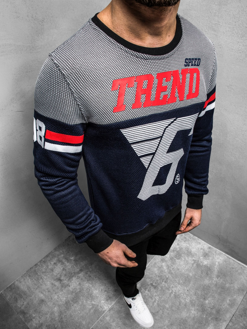 Bluza męska granatowa OZONEE JS/DD752Z