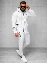 Komplet dresowy męski biały OZONEE O/LN11675