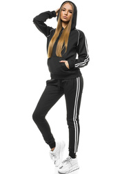 Spodnie dresowe damskie czarne OZONEE JS/JK88113/3