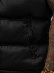 Kamizelka męska pikowana czarna OZONEE N/7131Z