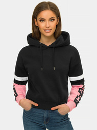 Bluza z kapturem damska czarna OZONEE JS/B26029