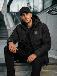 Kurtka męska pikowana czarna OZONEE JS/31M5081/392Z