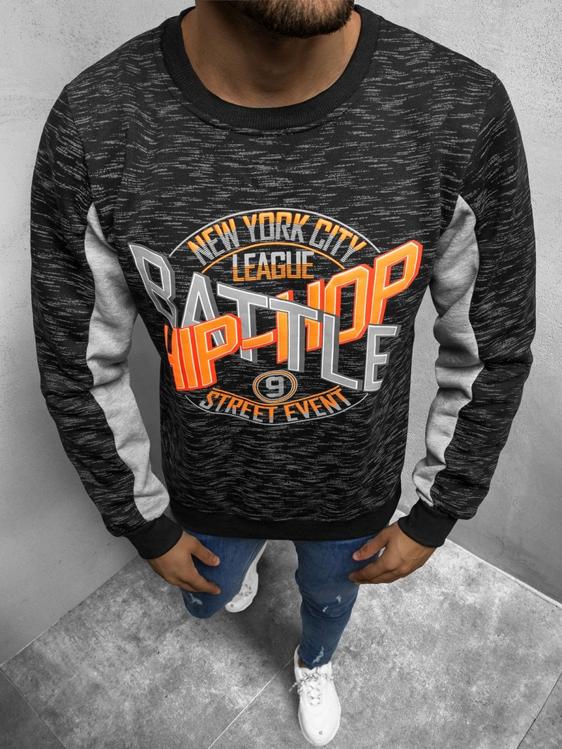 Толстовка чоловіча Чорна OZONEE JS/Y10087