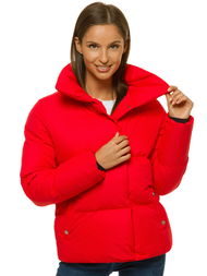 Kurtka zimowa damska czerwona OZONEE JS/M23062/6