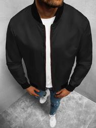 Kurtka przejściowa męska bomberka czarna OZONEE N/7116/1