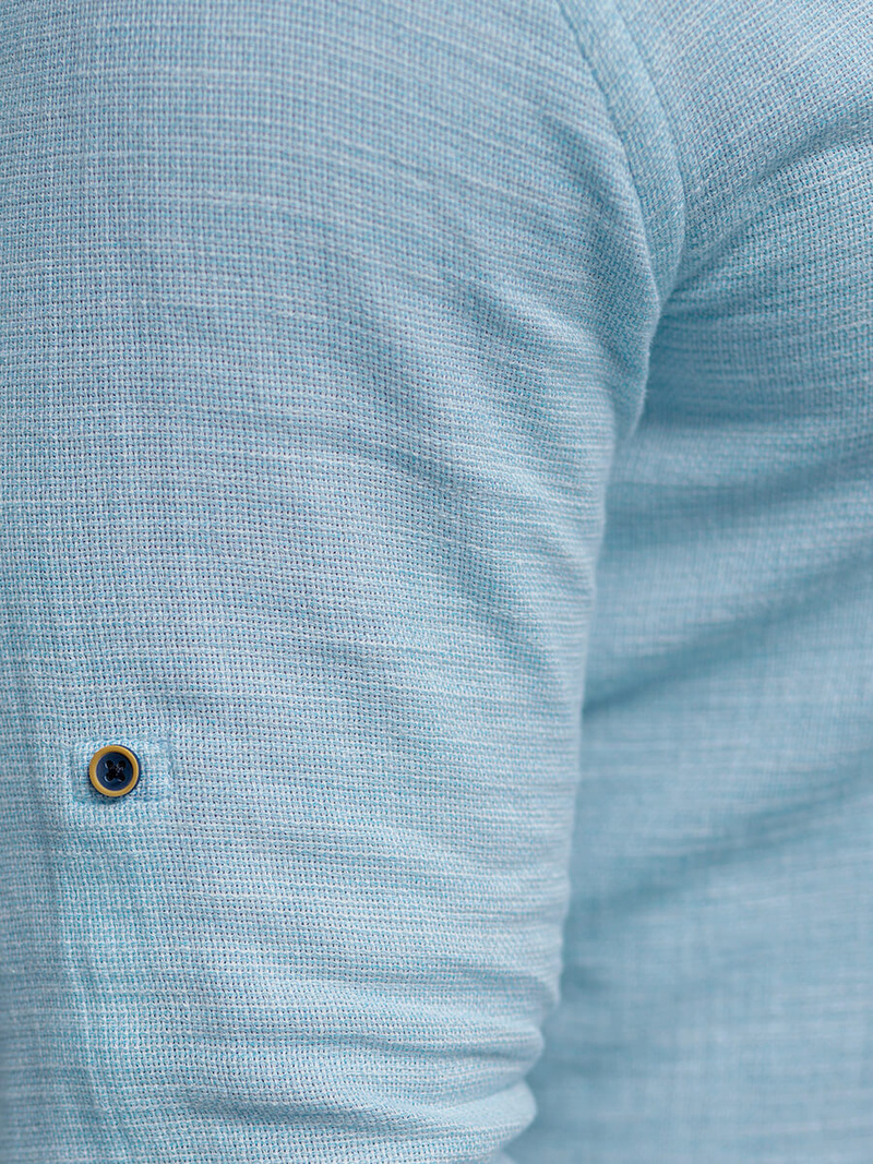 Koszula męska ze stójką jasno-niebieska OZONEE O/V30