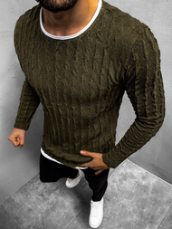 Sweter męski khaki OZONEE MACH/2137Z