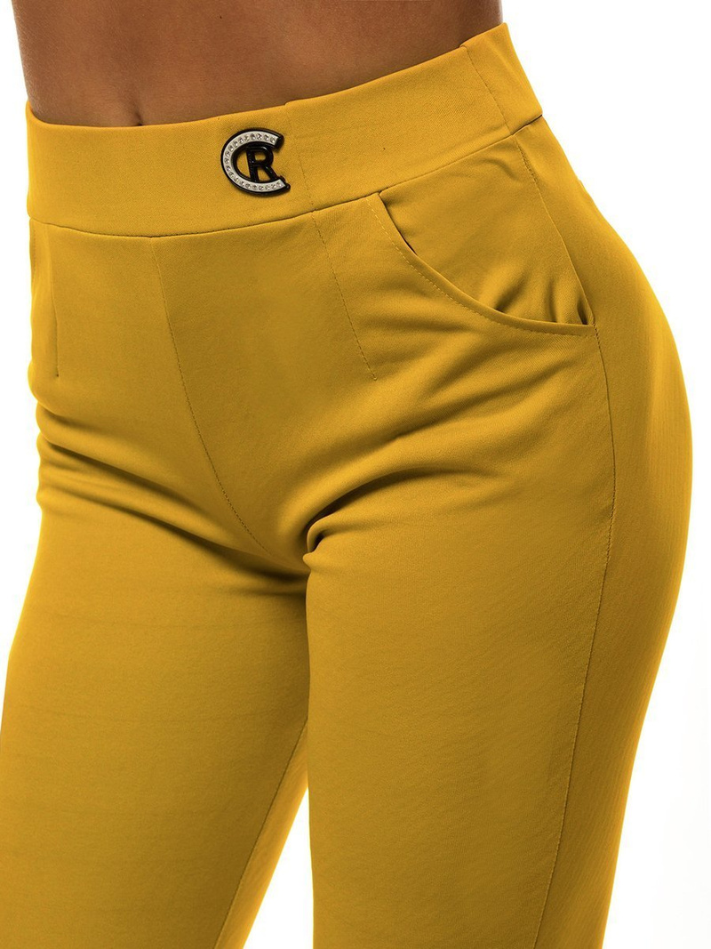 Legginsy krótkie damskie camelowe OZONEE JS/1027/B10