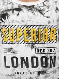 T-Shirt męski bez rękawów biały OZONEE JS/SS11037