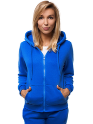 Bluza rozpinana damska niebieska OZONEE JS/W03