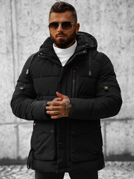 Kurtka zimowa męska pikowana czarna OZONEE JS/22M60/392Z