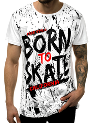 T-Shirt męski biały OZONEE JS/KS1989