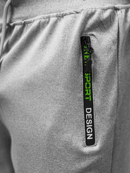 Spodenki dresowe męskie szare OZONEE JS/8K296