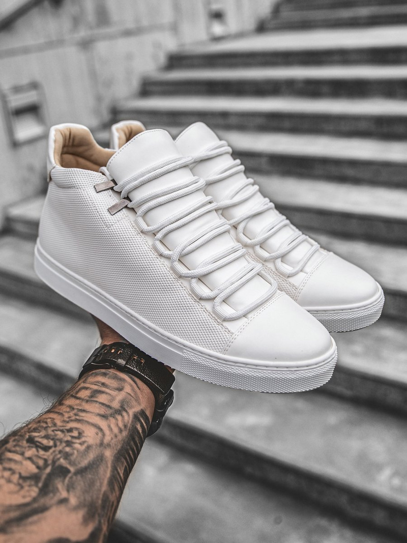 Sneakersy wysokie białe OZONEE G/222