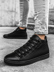 Sneakersy wysokie czarne OZONEE G/222