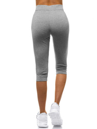 Legginsy damskie 3/4 szare OZONEE JS/1045/A3