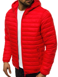 Kurtka męska przejściowa czerwona OZONEE JS/LY35