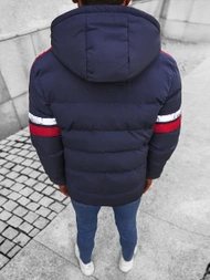 Kurtka zimowa męska pikowana granatowa OZONEE JS/M8103