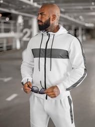 Komplet dresowy męski biały OZONEE JS/8C8115/1Z