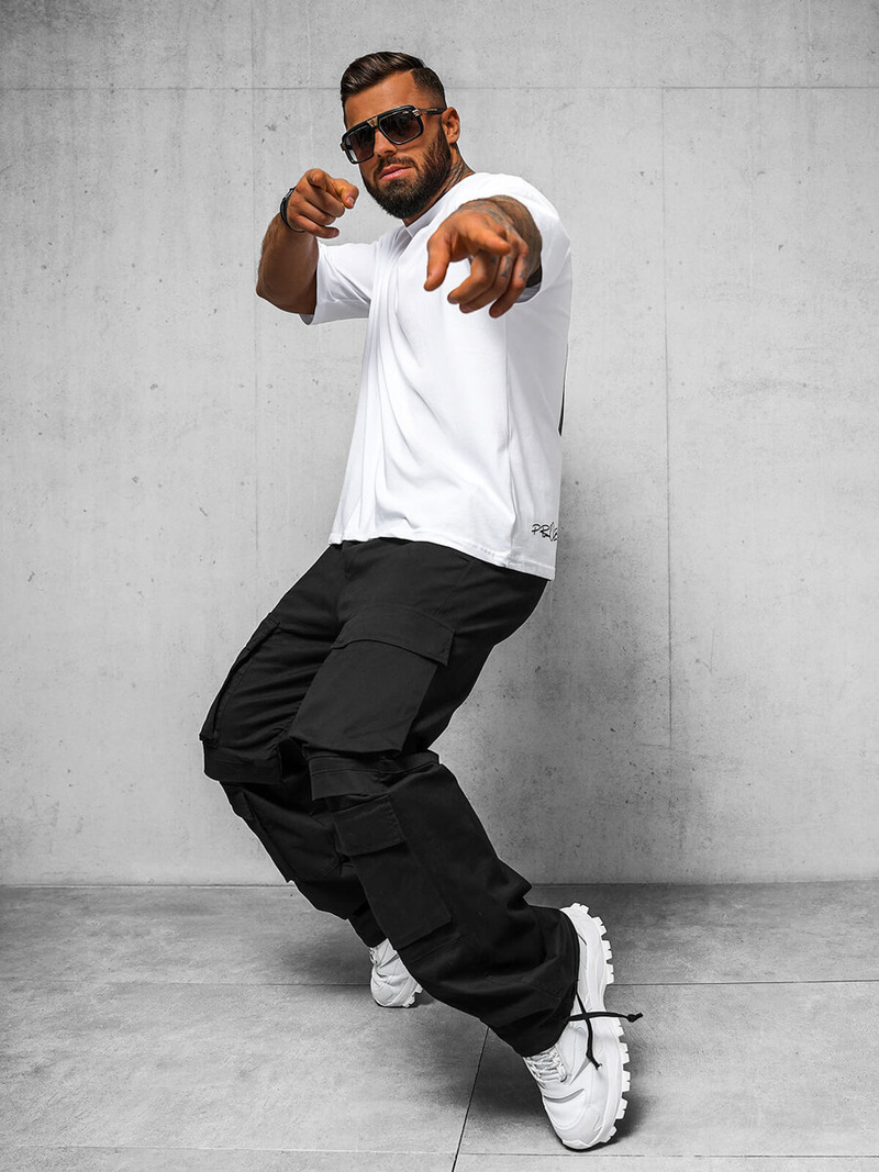 Чоловічі штани чинос чорнi OZONEE O/G3019Z