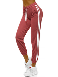 Спортивні штани жіночі темно-рожевий OZONEE JS/1020/A17