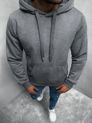Bluza męska z kapturem ciemno-szara OZONEE JS/2009Z