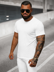 T-shirt męski biały OZONEE O/T1277/1