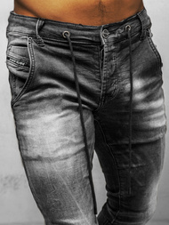 Spodnie jeansowe męskie czarne OZONEE NB/MP004N