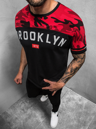 T-Shirt męski czarny OZONEE JS/SS10977Z