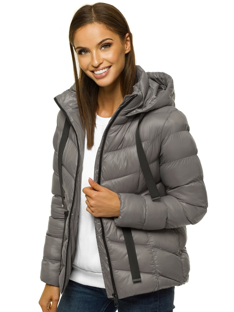 Kurtka zimowa damska szara OZONEE JS/M23066/4