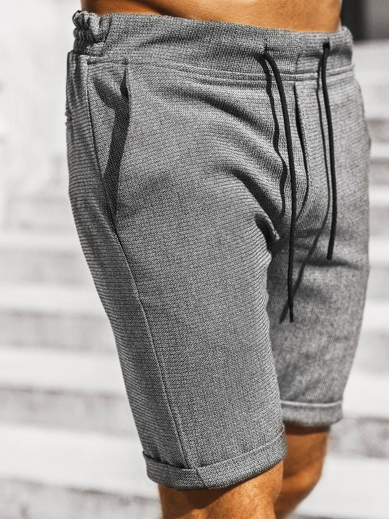 Spodenki męskie chinos szare OZONEE DJ/1004