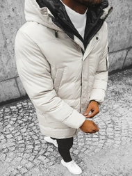 Kurtka zimowa męska pikowana jasno-beżowa OZONEE JS/M790/62